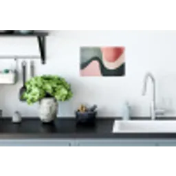 Abstract - Golven - Sierlijk - Roze Muursticker klein -keuken