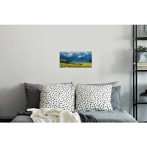 Alpen - Weide - Bergen - Koeien Muursticker klein -slaapkamer