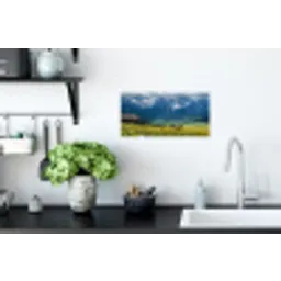 Alpen - Weide - Bergen - Koeien Muursticker klein -keuken