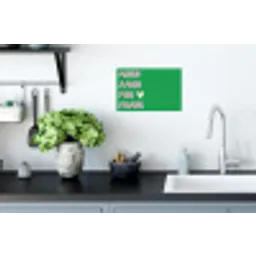 Amor - Valentijn - Groen - Tekst Muursticker klein -keuken