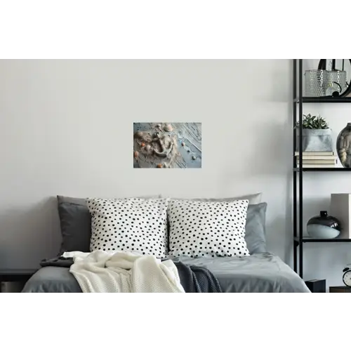 Anker - Hout - Schelpen - Zand Muursticker klein -slaapkamer