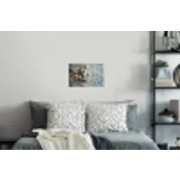 Anker - Hout - Schelpen - Zand Muursticker klein -slaapkamer