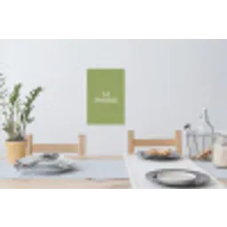 Appel - Groen - Minimalistisch Muursticker klein -eettafel