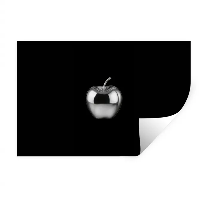 Appel - Metallic - Symmetrisch Muursticker klein -3d