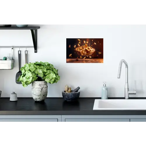 Appel - Taart - Warm - Eten Muursticker klein -keuken