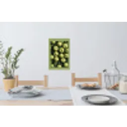 Appels - Groen - bladeren Muursticker klein -eettafel