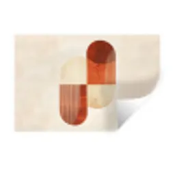 Bogen - Beige - Vormen Muursticker klein -3d