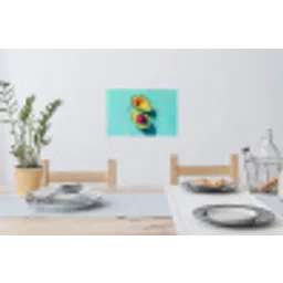 Avocado - Groen - Pit - Schaduw Muursticker klein -eettafel