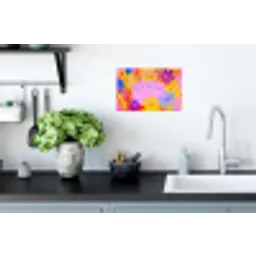 Tas - Roze - Bloemen Muursticker klein -keuken