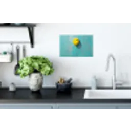 Ballon - Geel - Smiley Muursticker klein -keuken
