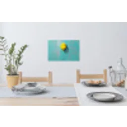 Ballon - Geel - Smiley Muursticker klein -eettafel