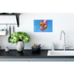 Ballonnen - Goud - Stervorm - Roze Muursticker klein -keuken