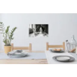 Bad - Bubbels - Zwart - Wit Muursticker klein -eettafel