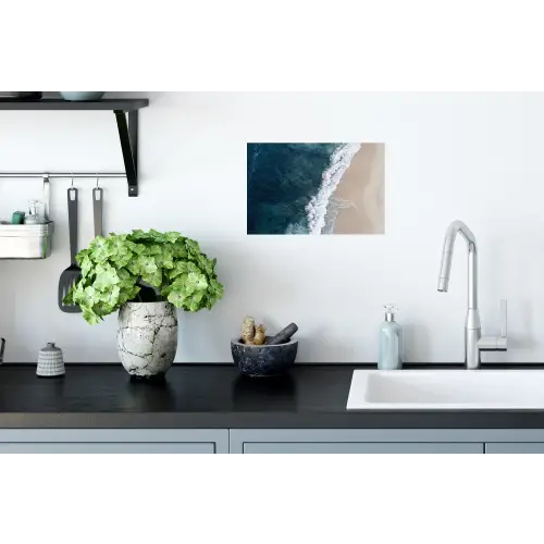 Strand - Zee - Golven Muursticker klein -keuken