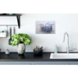 Kever - Delfts  - Blauw - Goud Muursticker klein -keuken