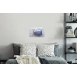 Kever - Delfts  - Blauw - Goud Muursticker klein -slaapkamer