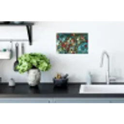 Vogel - Tak - Rozen - Mozaïek Muursticker klein -keuken