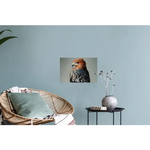 Vogel - Realistisch - Veren - Bruin Muursticker klein -plant