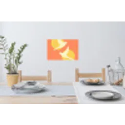 Vogels - Cirkels - Geel Muursticker klein -eettafel