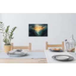 Vogels - Zon - Bomen - Groen Muursticker klein -eettafel