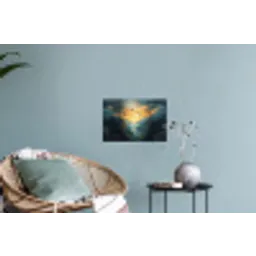 Vogels - Zon - Bomen - Groen Muursticker klein -plant