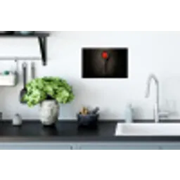 Zwart - Lepel - Caviar Muursticker klein -keuken