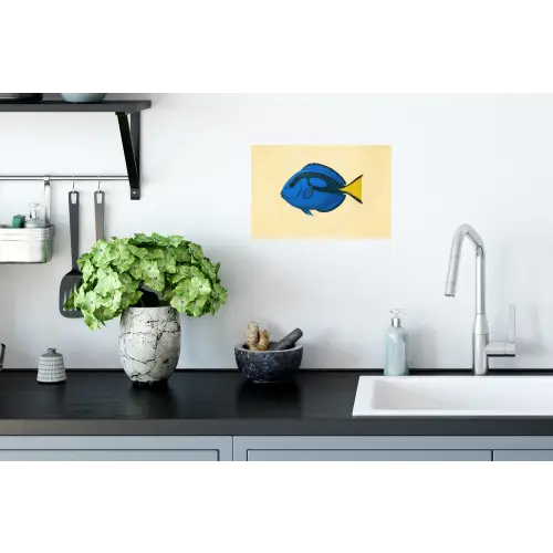 Blauw - Dory - Vis - Staartvin Muursticker klein -keuken
