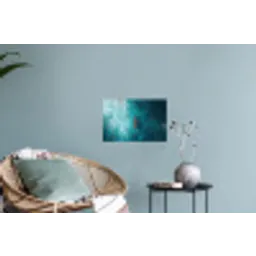 Bootje - Water - Blauw Muursticker klein -plant