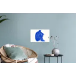 Lichaam - Abstract - Blauw Muursticker klein -plant