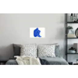 Lichaam - Abstract - Blauw Muursticker klein -slaapkamer