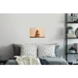Boeken - Toren - Koffie - Beige Muursticker klein -slaapkamer