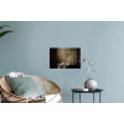Strik - Beige - Witte - Wijn Muursticker klein -plant