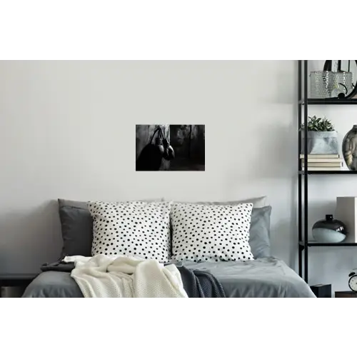 Bokshandschoenen - Muur - Duister - Zwart Muursticker klein -slaapkamer
