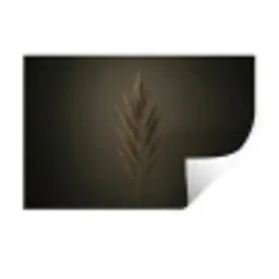 Tak - Pluimgras - Donkerbruin Muursticker klein -3d
