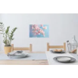 Takken - Bloesems - Roze Muursticker klein -eettafel