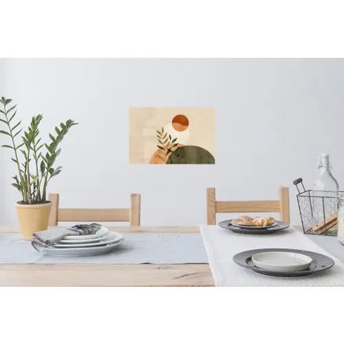 Takken - Vormen - Abstract Muursticker klein -eettafel