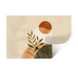 Takken - Vormen - Abstract Muursticker klein -3d