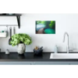 Brug - Water - Rivier - Bos Muursticker klein -keuken