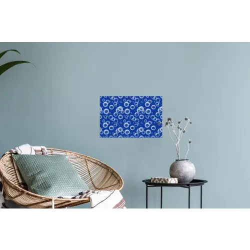 Bubbels - Patroon - Blauw Muursticker klein -plant