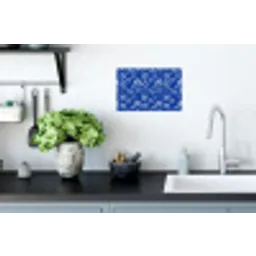 Bubbels - Patroon - Blauw Muursticker klein -keuken