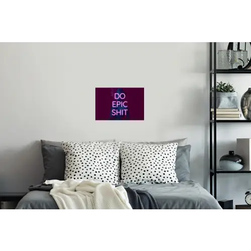 Buste - Neon - LED - Letters Muursticker klein -slaapkamer