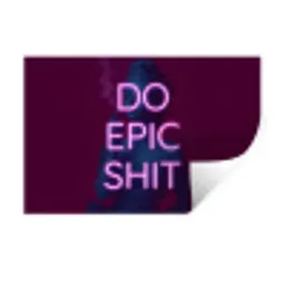 Buste - Neon - LED - Letters Muursticker klein -3d