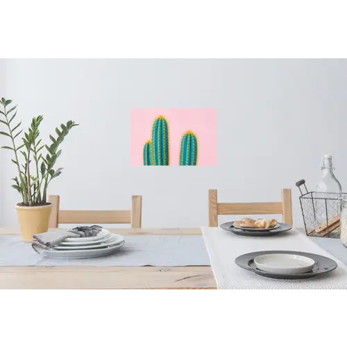 Cactussen - Modern - Pastel Muursticker klein -eettafel