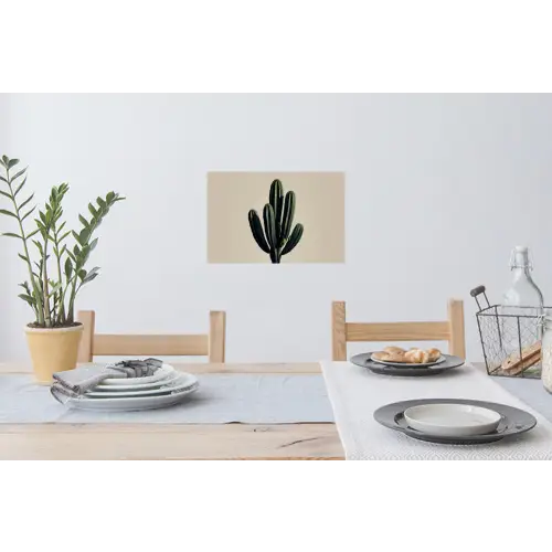 Cactus - Subtiel - Groen Muursticker klein -eettafel