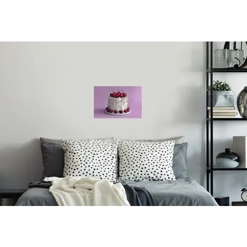 Taart - Kersen - Juwelen - Rood Muursticker klein -slaapkamer