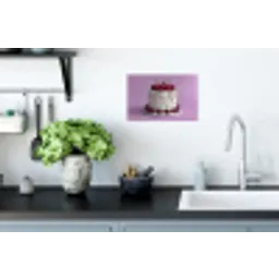 Taart - Kersen - Juwelen - Rood Muursticker klein -keuken