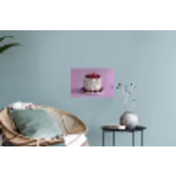 Taart - Kersen - Juwelen - Rood Muursticker klein -plant