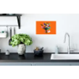 Kaartje - Boeket - Bloemen Muursticker klein -keuken