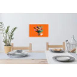 Kaartje - Boeket - Bloemen Muursticker klein -eettafel