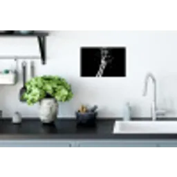 Champagne - Zwart - Spetters - Popping Muursticker klein -keuken